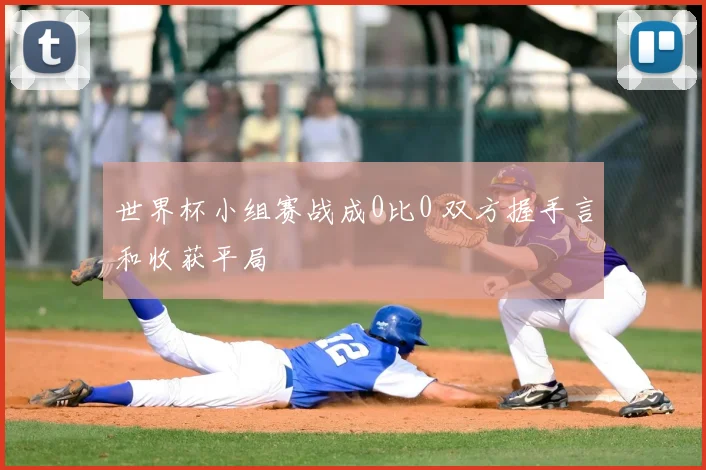 世界杯小组赛战成0比0 双方握手言和收获平局