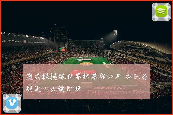 澳式橄榄球世界杯赛程公布 各队备战进入关键阶段